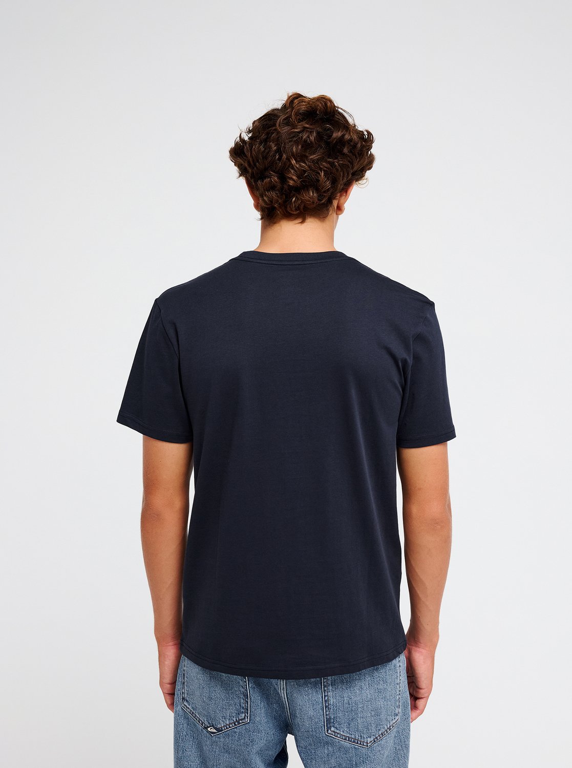 Quiksilver Ev Comp Logo Men Blue Short Sleeve T-Shirt