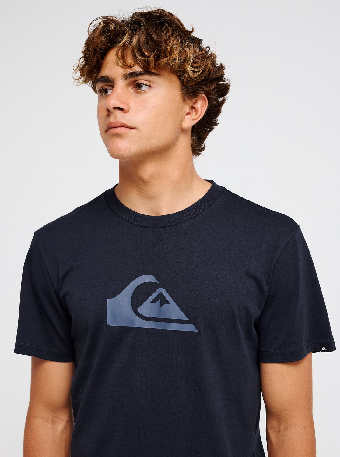 Quiksilver Ev Comp Logo Men Blue Short Sleeve T-Shirt