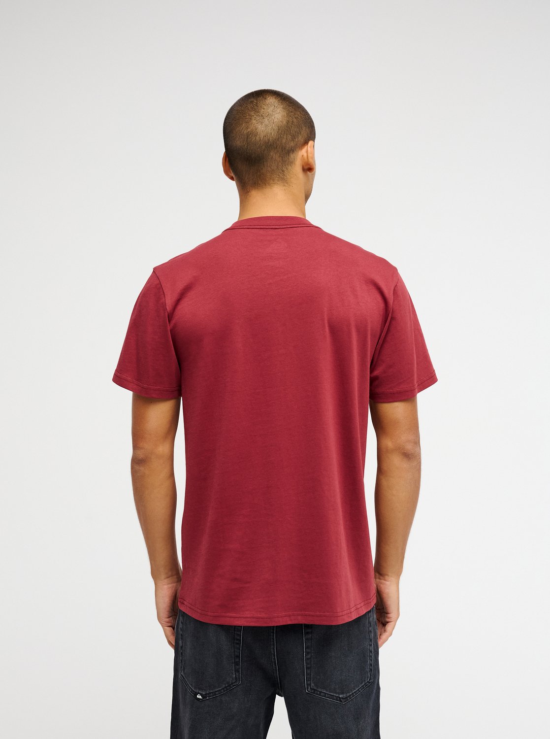 Quiksilver Ev Comp Logo Men Red Short Sleeve T-Shirt