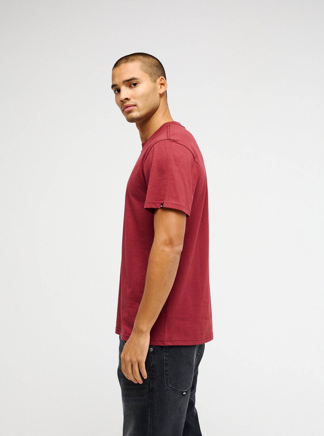 Quiksilver Ev Comp Logo Men Red Short Sleeve T-Shirt