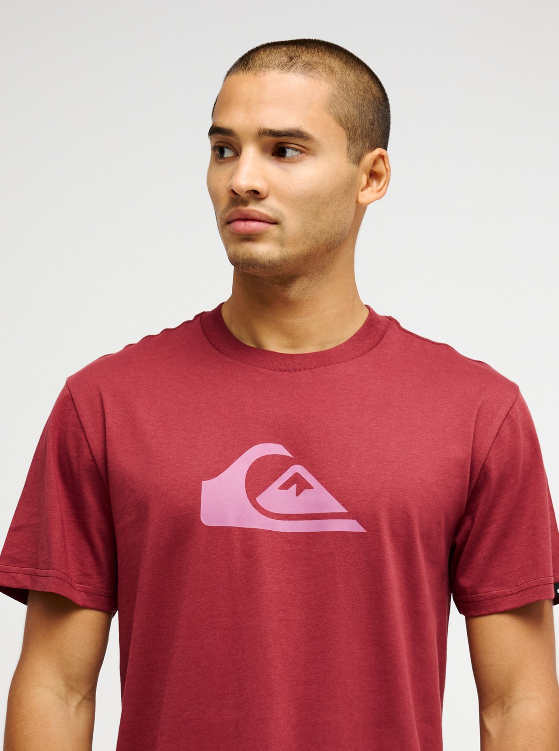 Quiksilver Ev Comp Logo Men Red Short Sleeve T-Shirt