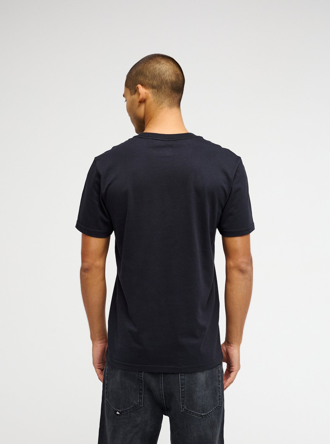 Quiksilver Ev Vista Men Black Short Sleeve T-Shirt