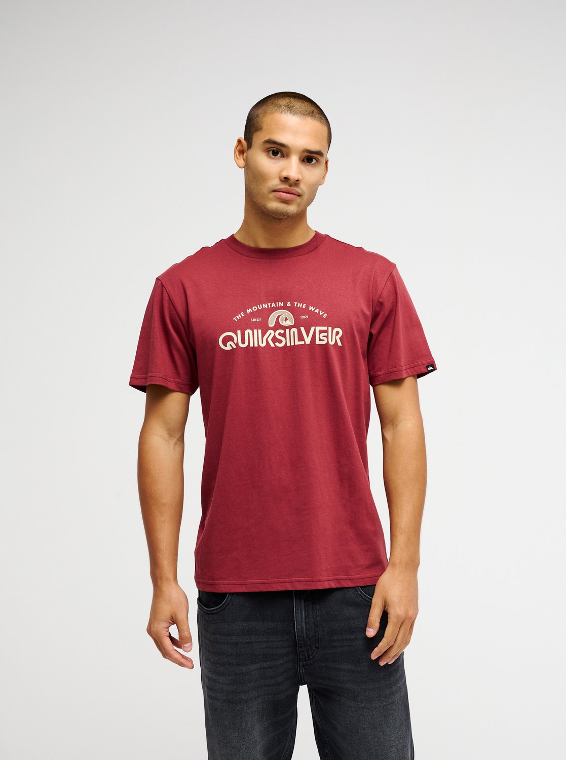 Quiksilver Ev Vista Men Red Short Sleeve T-Shirt