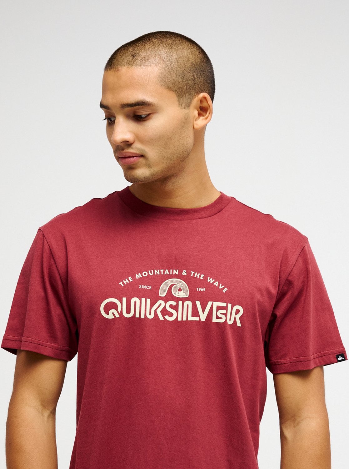 Quiksilver Ev Vista Men Red Short Sleeve T-Shirt