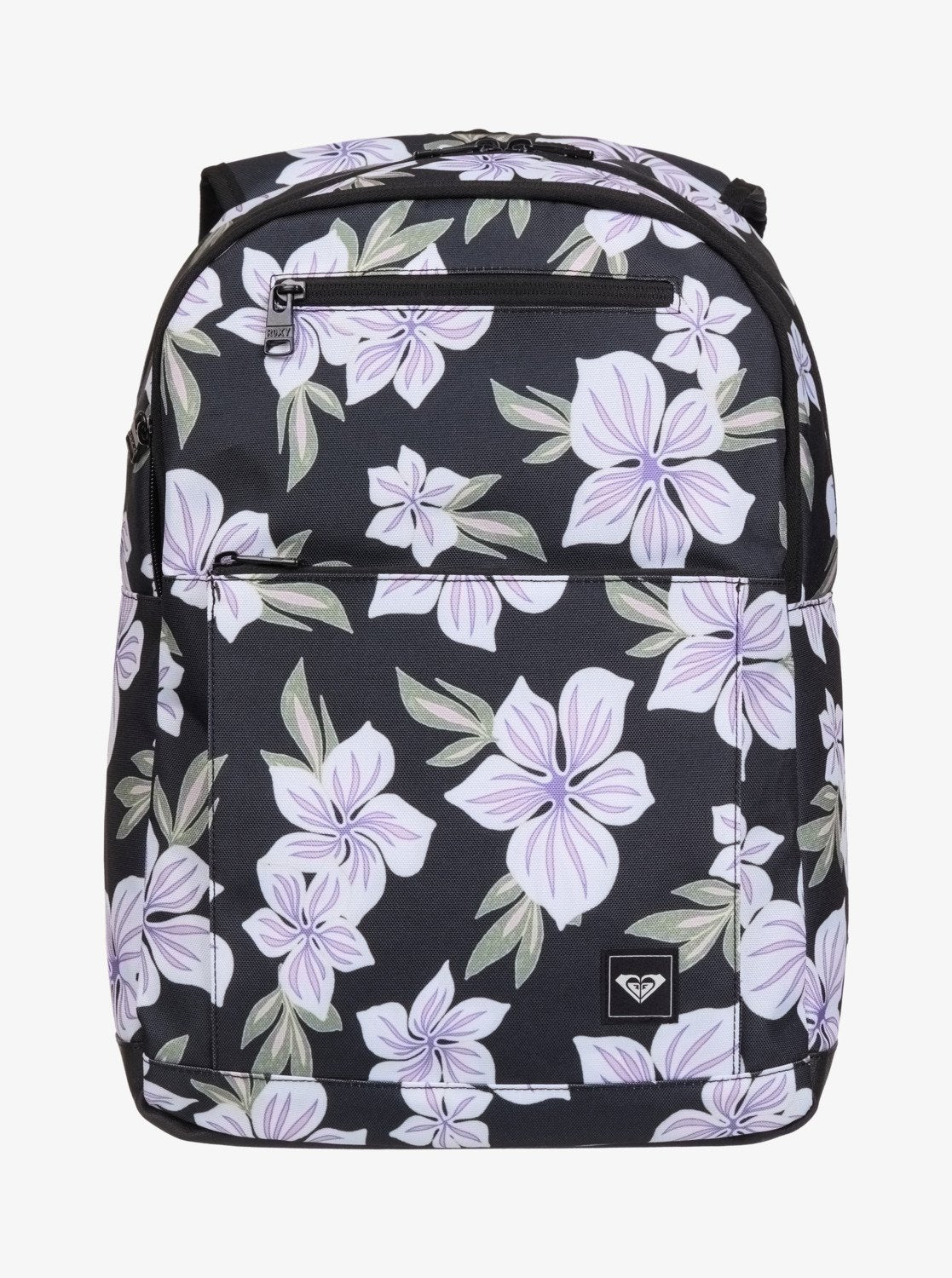 Roxy Here You Are Printed Women Black Medium Backpack