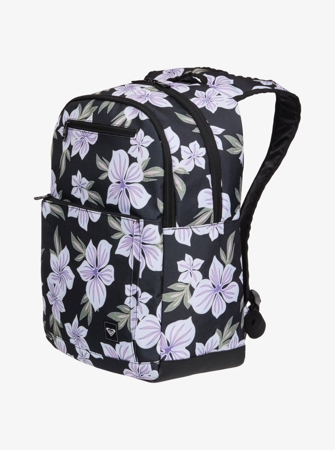 Roxy Here You Are Printed Women Black Medium Backpack