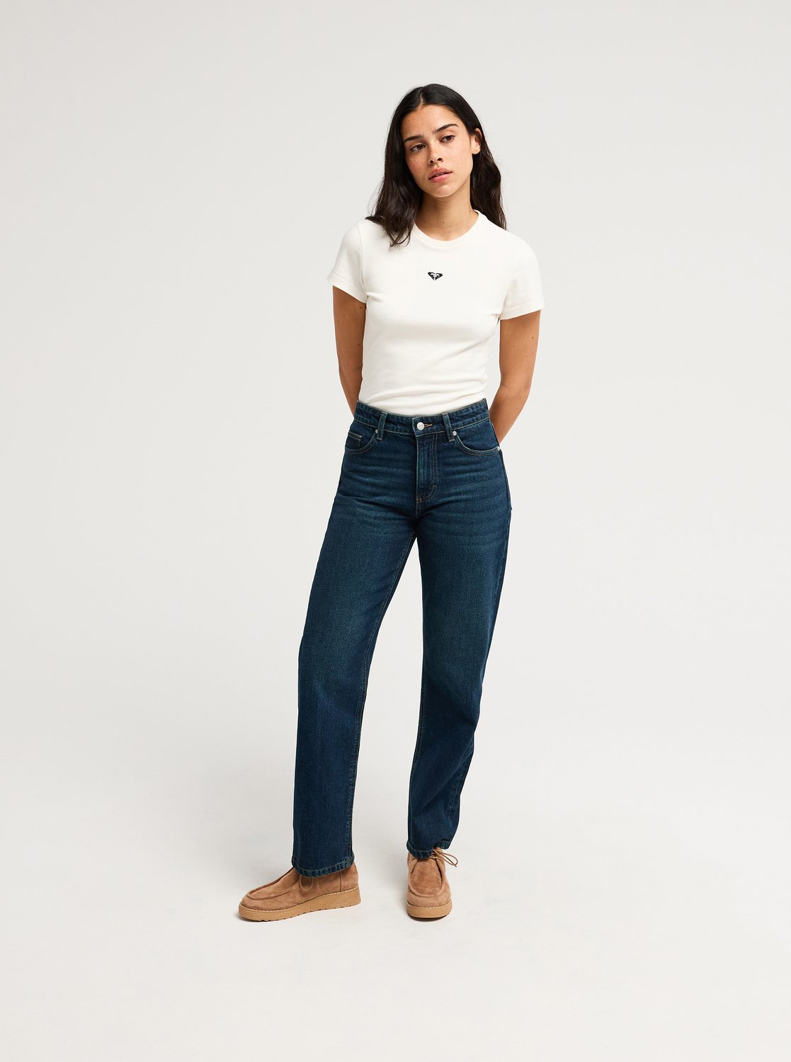 Roxy Tropic Dream Women Blue Loose Fit Jeans