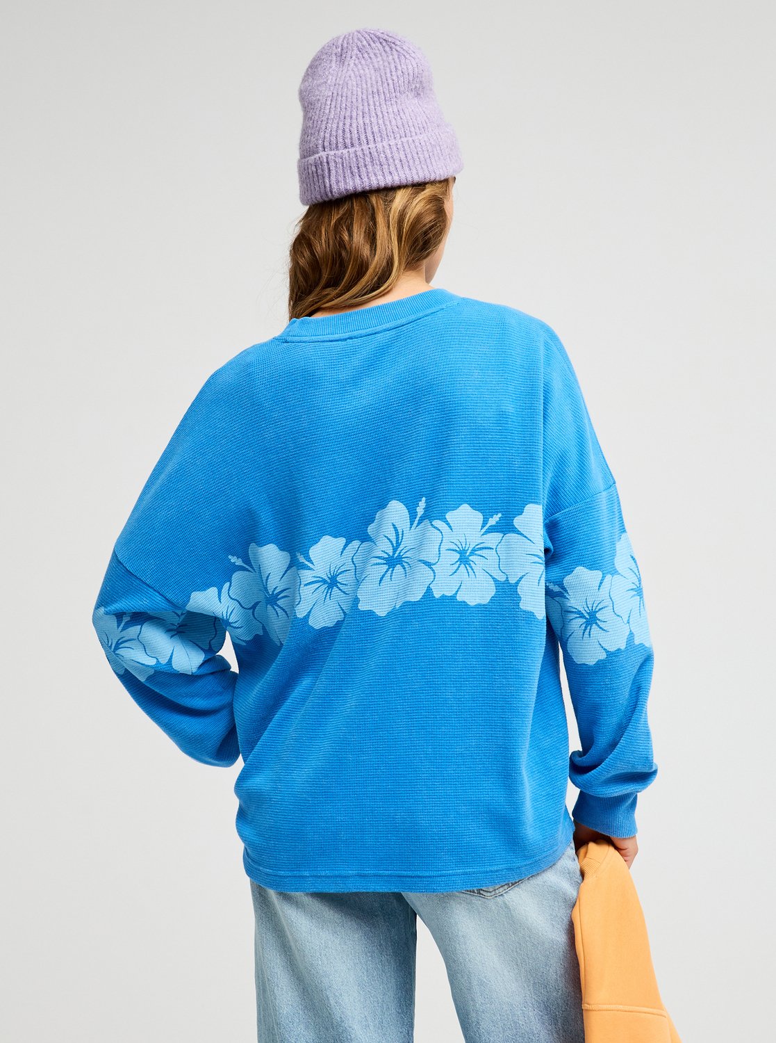 Roxy Eastside Midweight Women Blue Long Sleeves T-Shirt