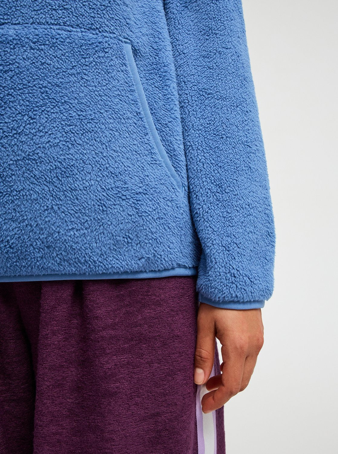 Roxy Cool Calling Women Blue Sherpa Hoodie