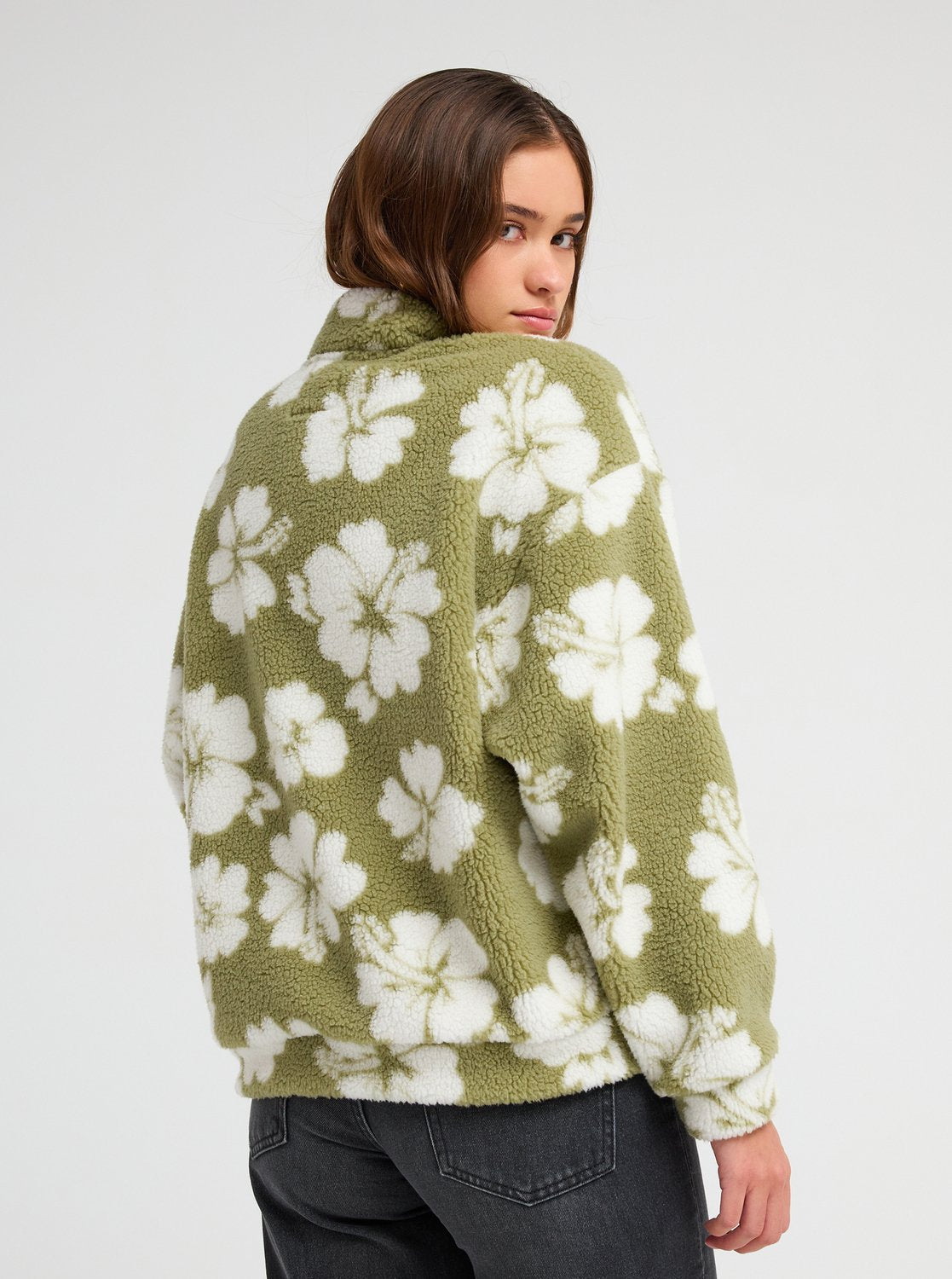 Roxy Jive Talking Bonded Womens Half-Zip Polar Fleece