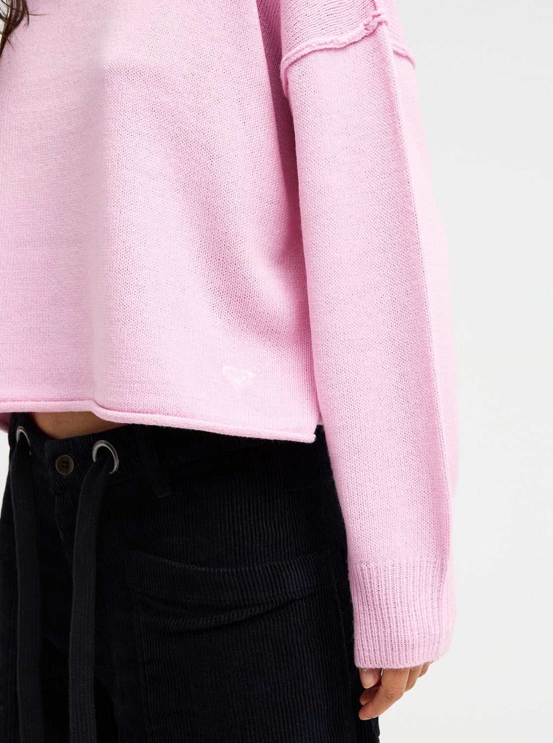 Roxy Something Cute Women Pink Crew Neck Jumper
