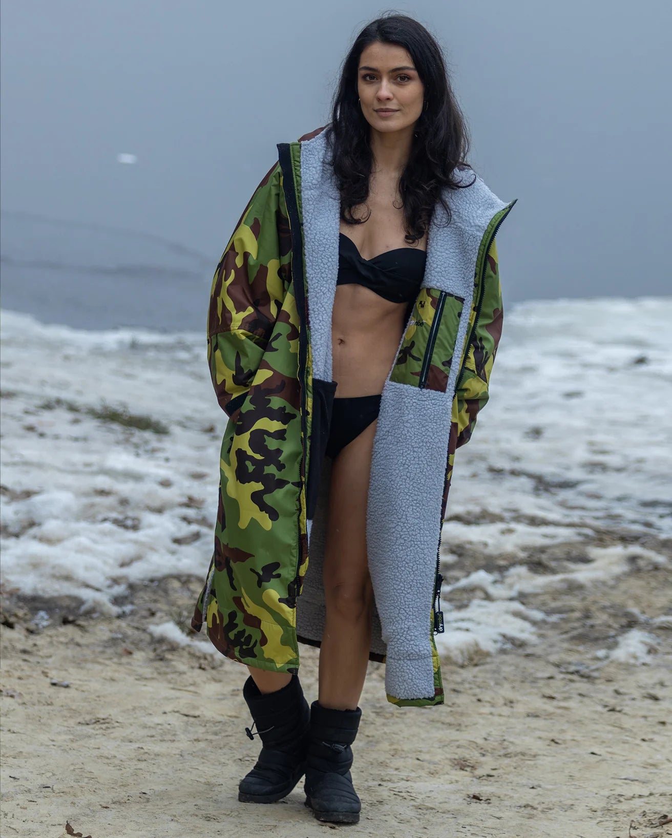 Dryrobe® Camo Grey Advance Changing Robe