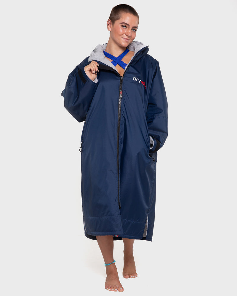 dryrobe® ADVANCE LONG SLEEVE - NAVY/GREY