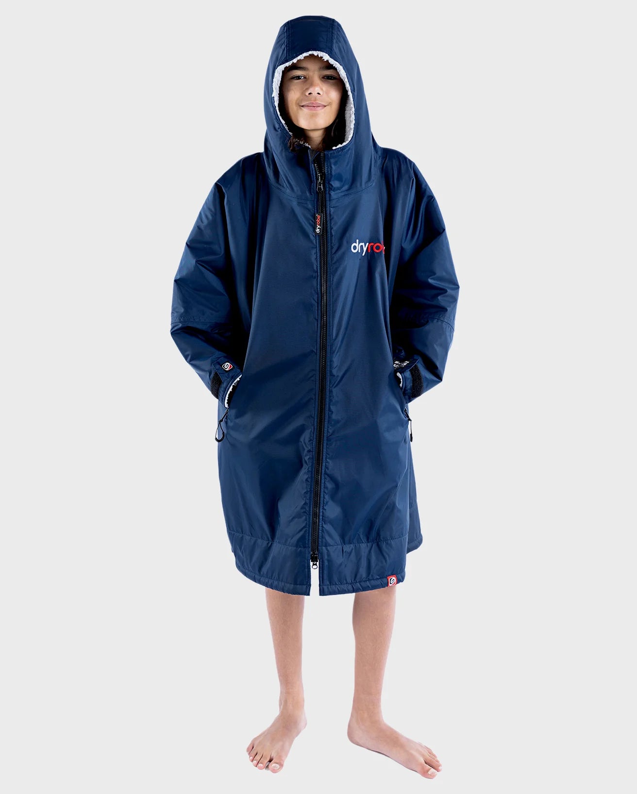 Dryrobe® Navy Grey Kids Advance Changing Robe
