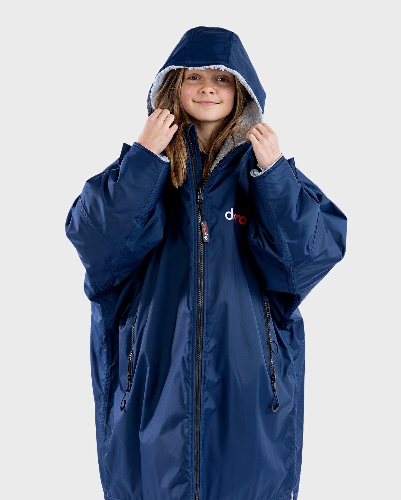 Dryrobe® Navy Grey Kids Advance Changing Robe