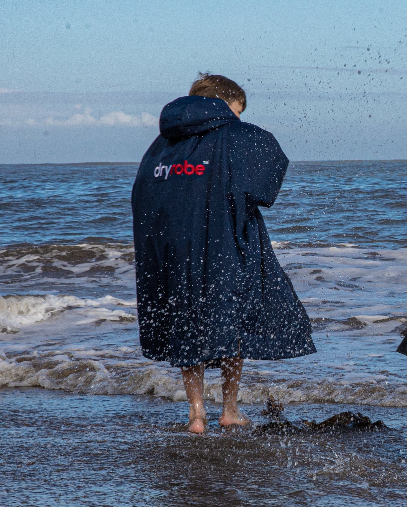 Dryrobe® Navy Grey Kids Advance Changing Robe