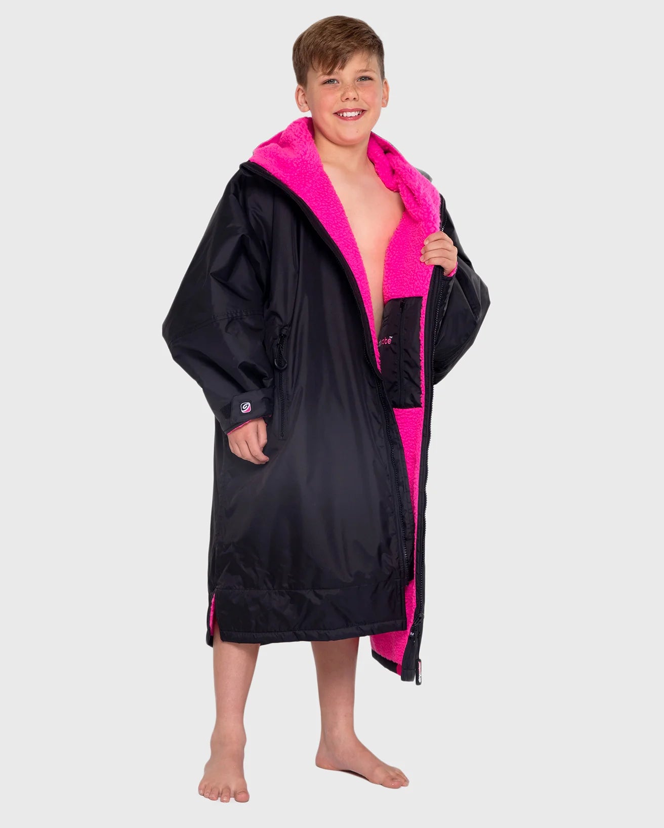 Dryrobe® Black Pink Kids Advance Changing Robe