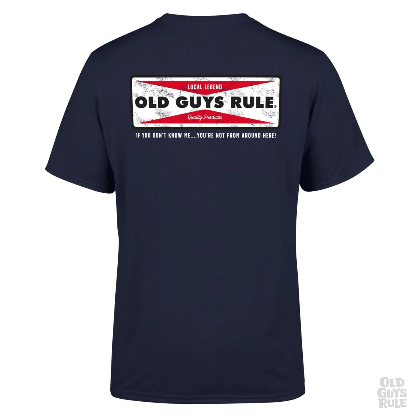 OLD GUYS RULE 'LOCAL LEGEND IV' T-SHIRT - NAVY