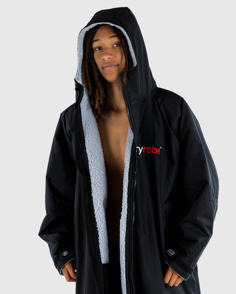 dryrobe® ADVANCE LONG SLEEVE - BLACK/GREY