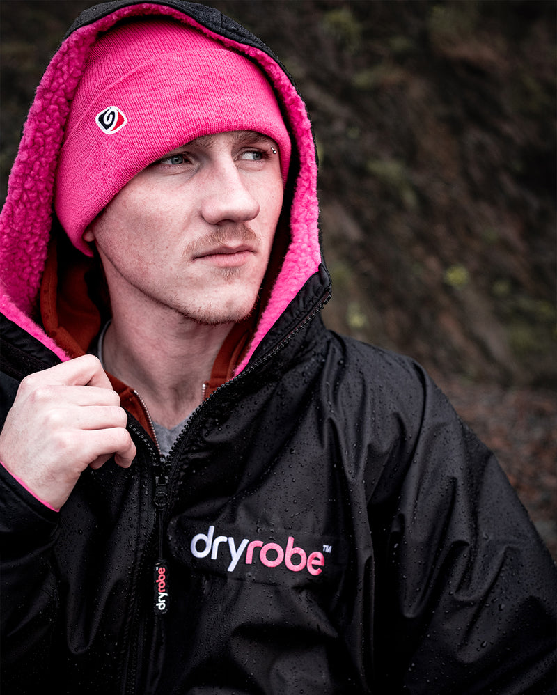 dryrobe® ADVANCE LONG SLEEVE - BLACK/PINK
