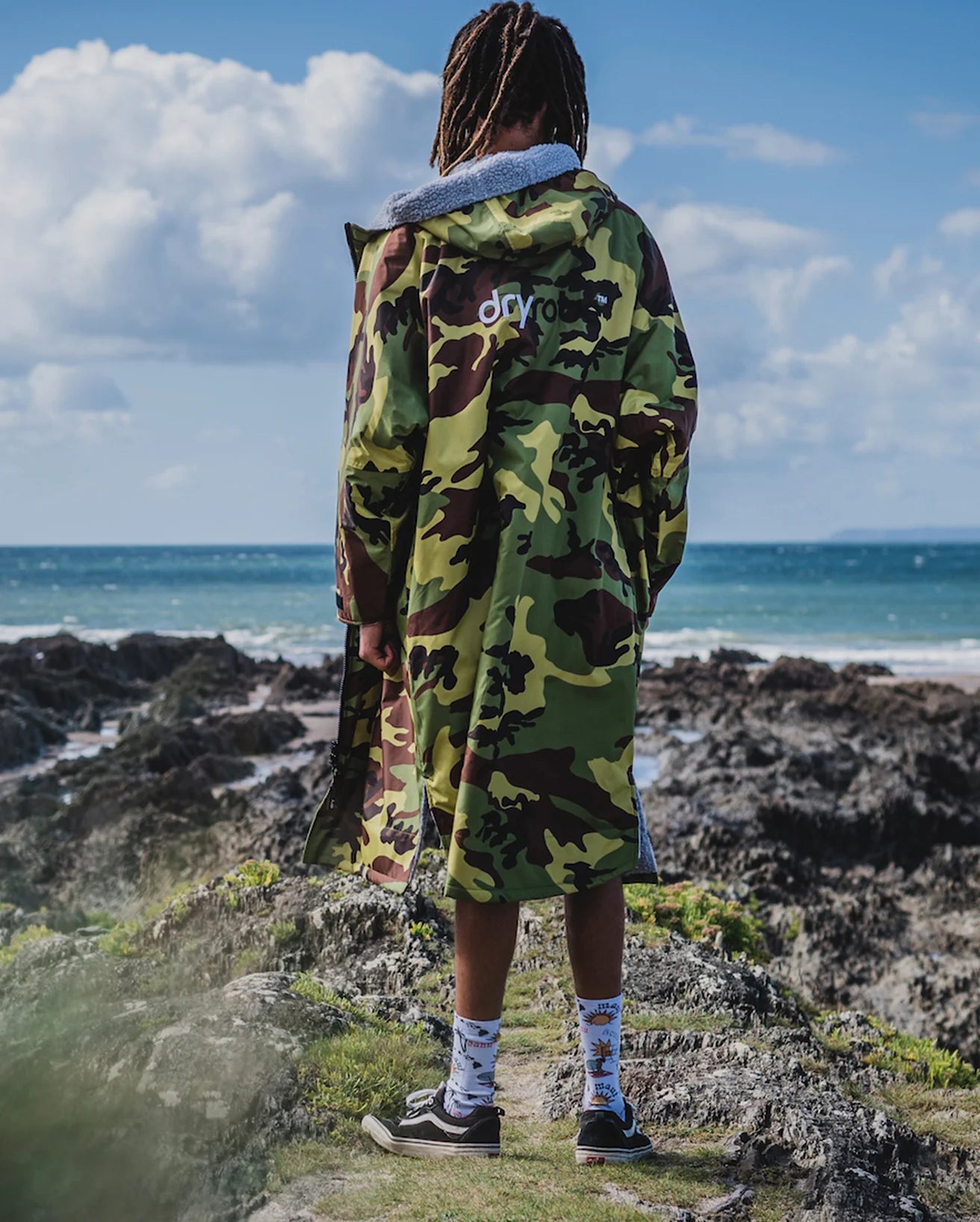 Dryrobe® Camo Grey Advance Changing Robe