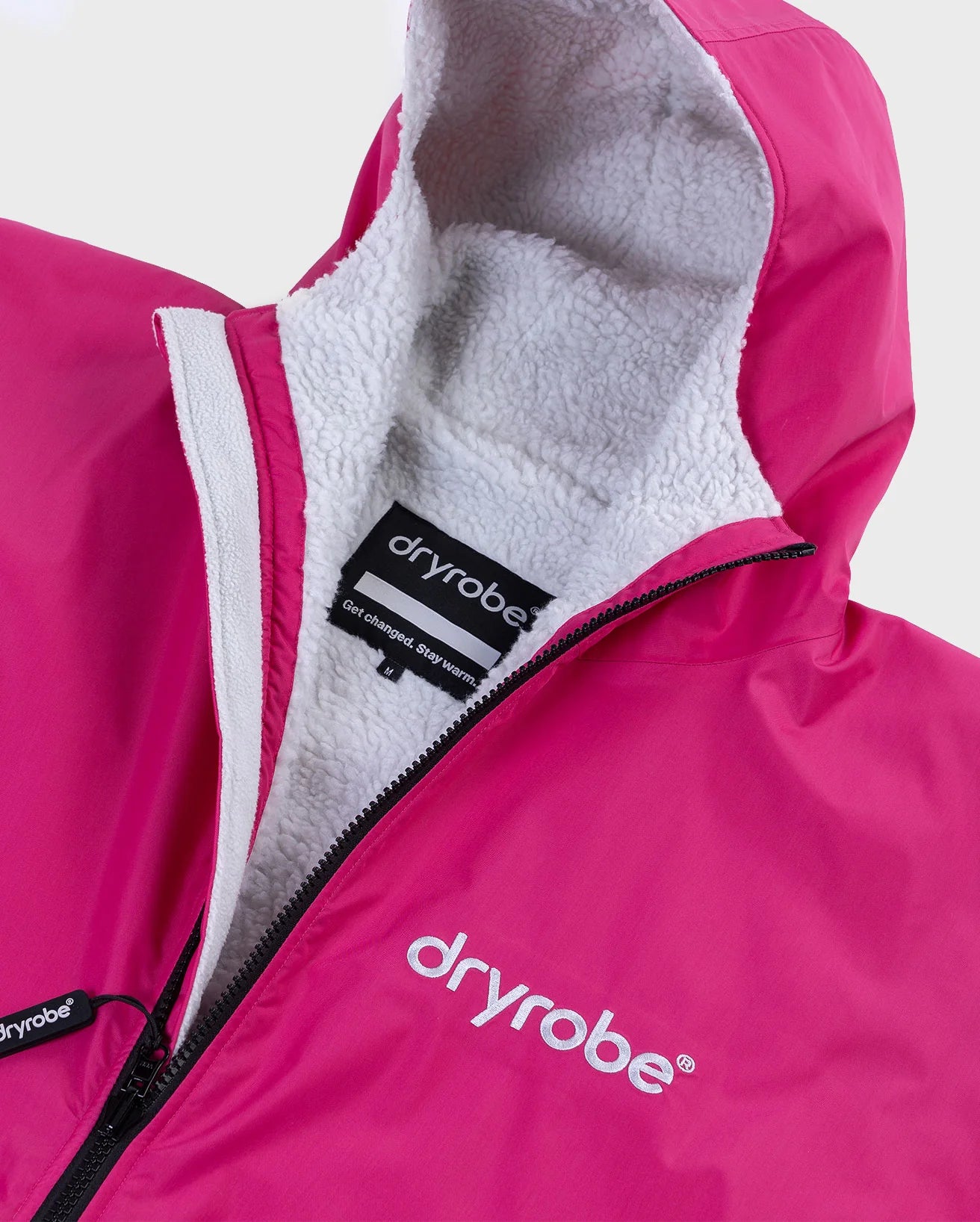 NEW dryrobe® ADVANCE LONG SLEEVE - PINK/LIGHT GREY