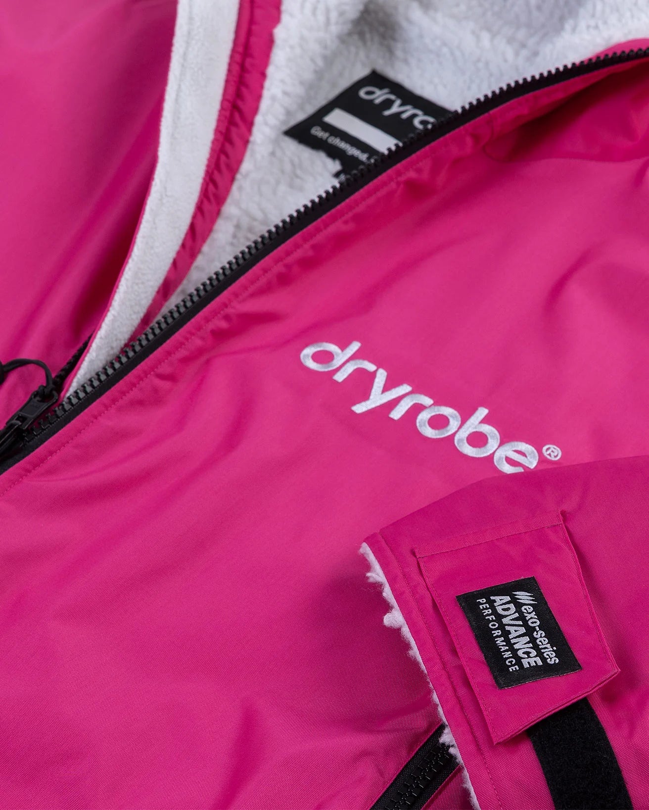 NEW dryrobe® ADVANCE LONG SLEEVE - PINK/LIGHT GREY