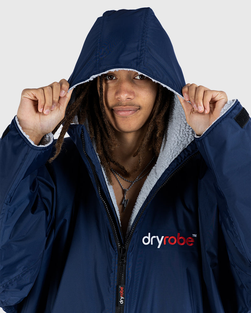dryrobe® ADVANCE LONG SLEEVE - NAVY/GREY