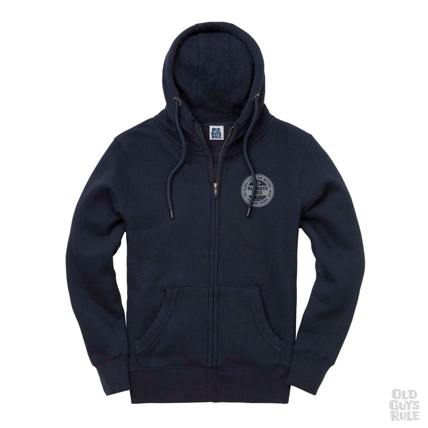 OLD GUYS RULE 'NATURAL TRACTION II' ZIP HOODIE - NAVY