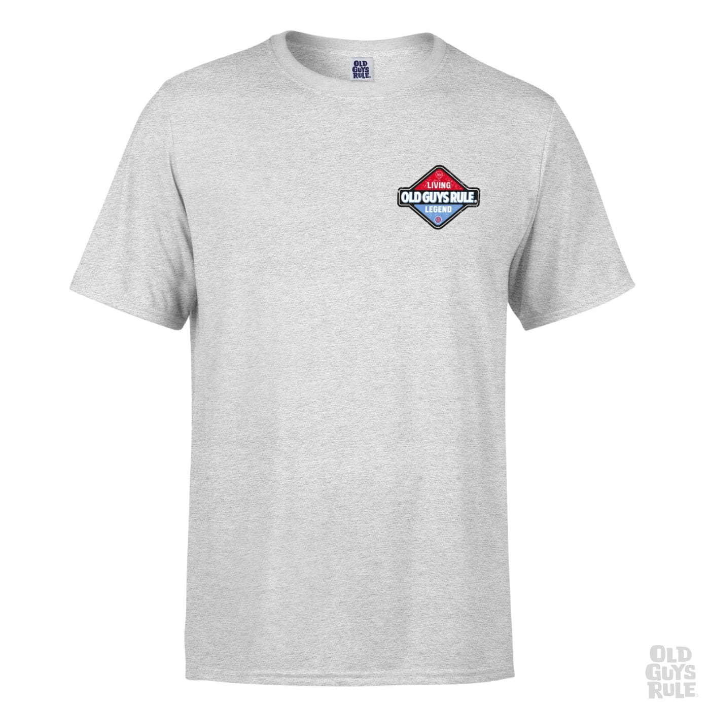 OLD GUYS RULE 'NO.1 LIVING LEGEND II' T-SHIRT - ASH