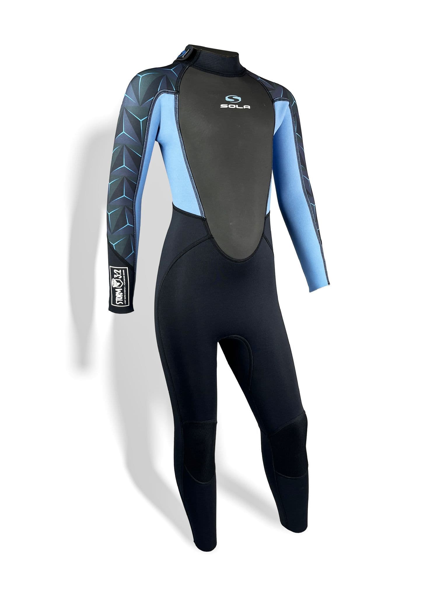 Sola Junior Storm 3/2 Fullsuit - Blue Steel