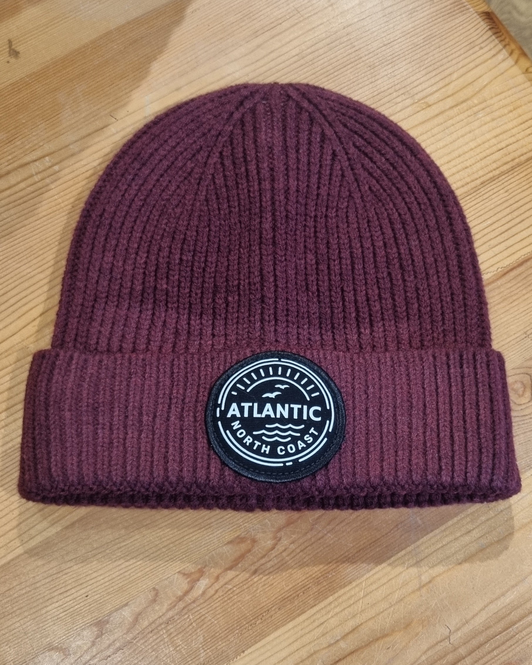 Atlantic Apparel North Coast Patch Beanie - Burgundy