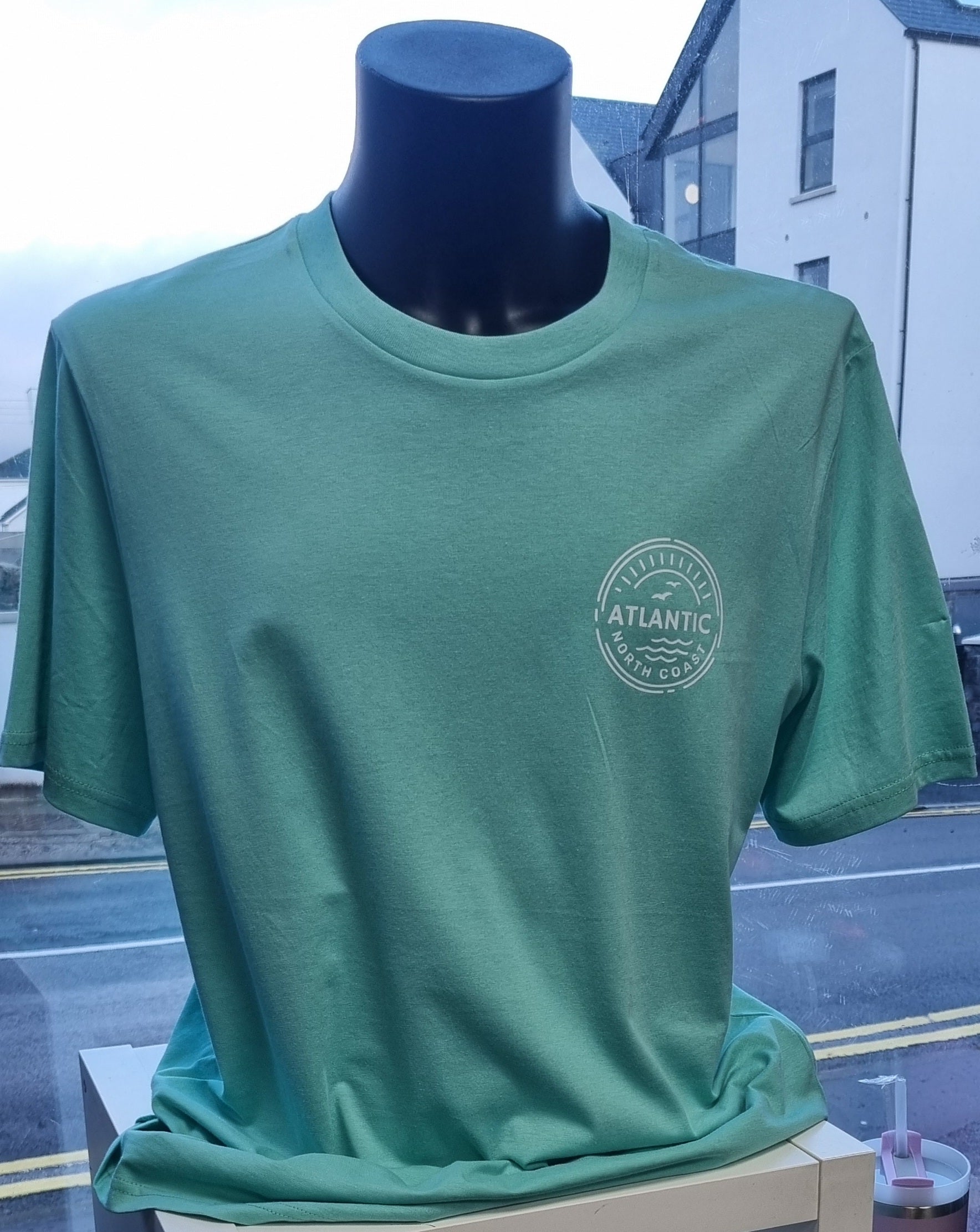 Atlantic Apparel 'Horizon' Short Sleeve Unisex T-Shirt - Sea Green