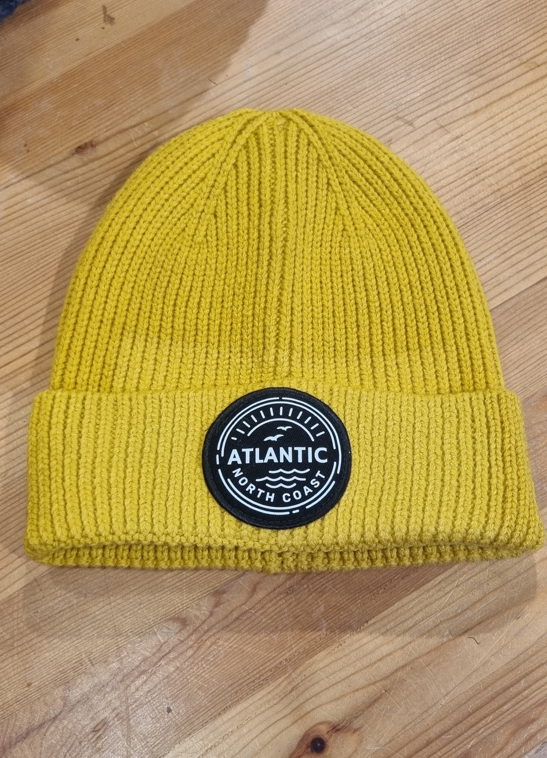 Atlantic Apparel North Coast Patch Beanie - Mustard