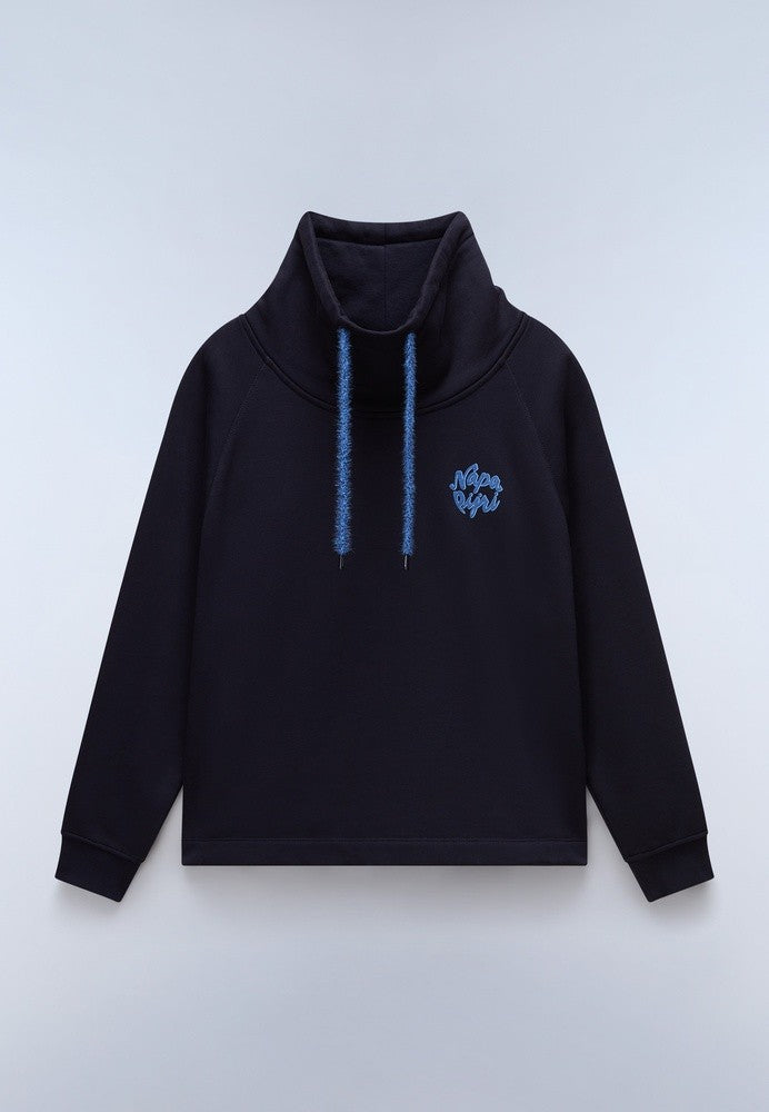 NAPAPIJRI FEDAIA WOMENS HOODED SWEAT - BLU MARINE