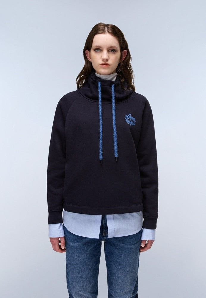NAPAPIJRI FEDAIA WOMENS HOODED SWEAT - BLU MARINE