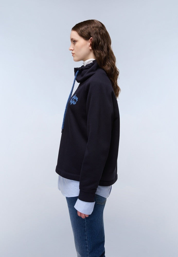 NAPAPIJRI FEDAIA WOMENS HOODED SWEAT - BLU MARINE