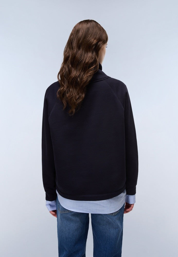 NAPAPIJRI FEDAIA WOMENS HOODED SWEAT - BLU MARINE