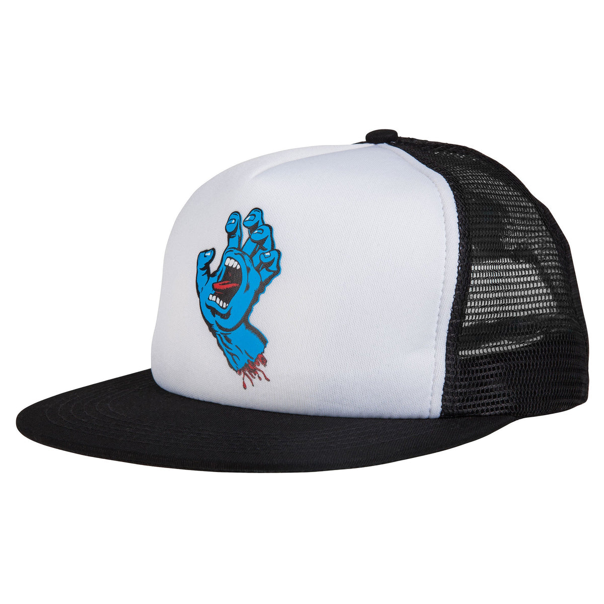 Santa Cruz Classic Hand Meshback Cap White/Black