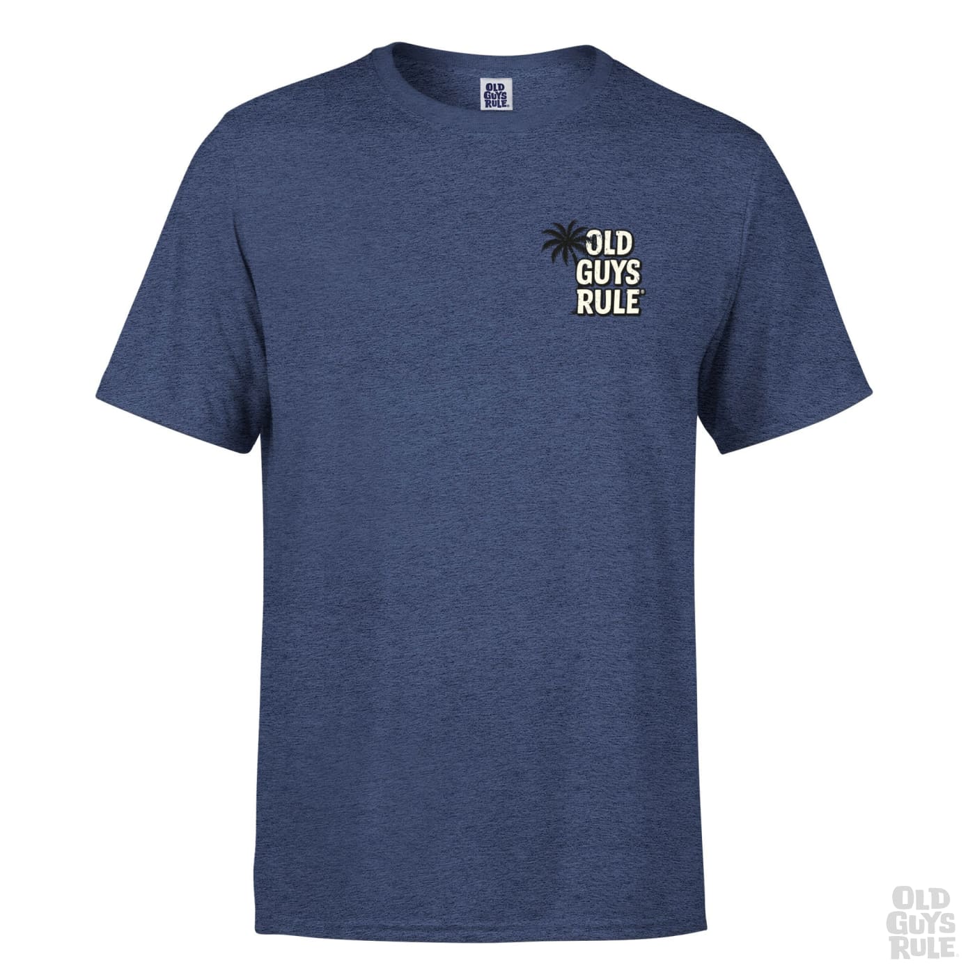 Old Guys Rule 'Stacked And Stoked' T-Shirt - Heather Navy