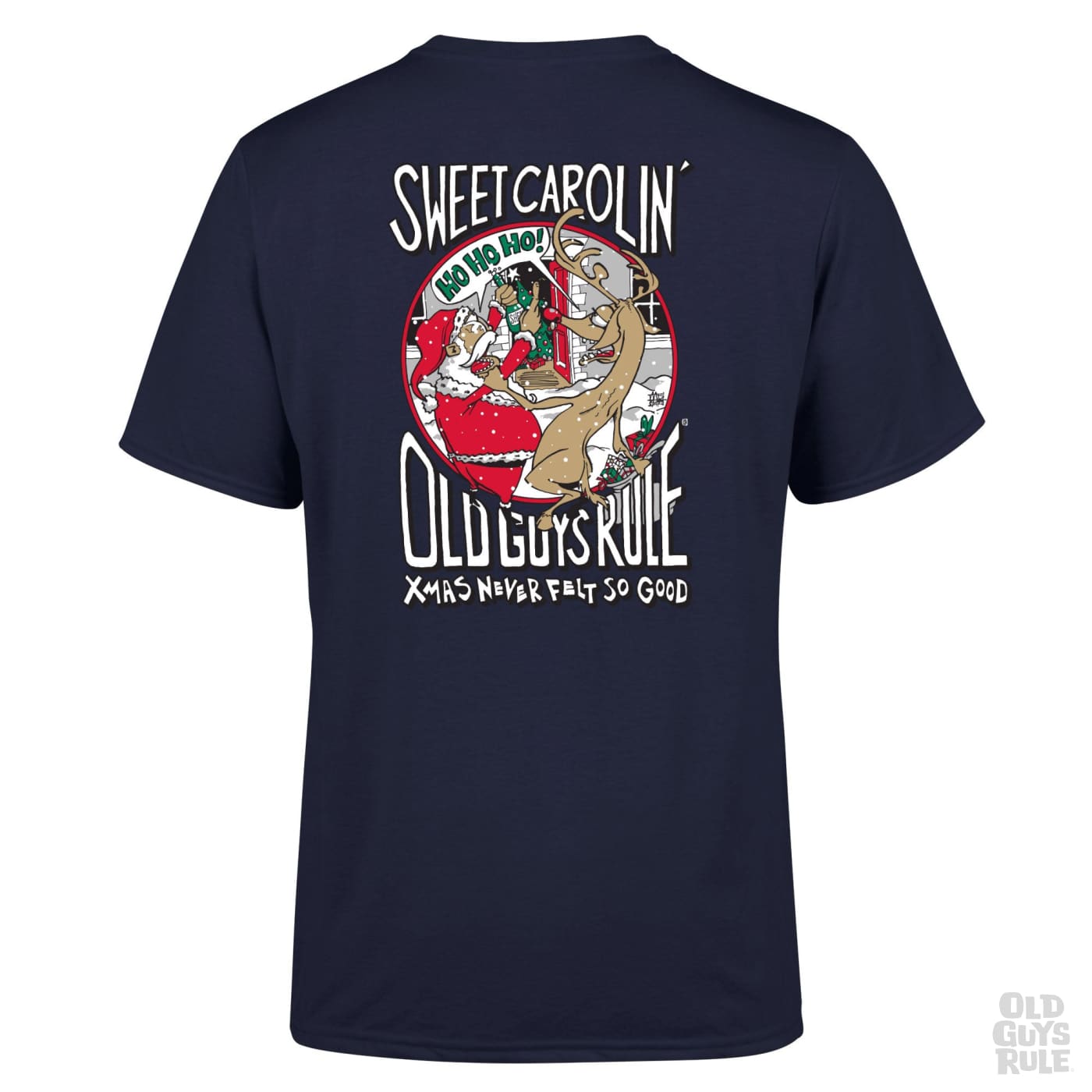 * LIMITED EDITION* OLD GUYS RULE 'SWEET CAROLIN' T-SHIRT - NAVY
