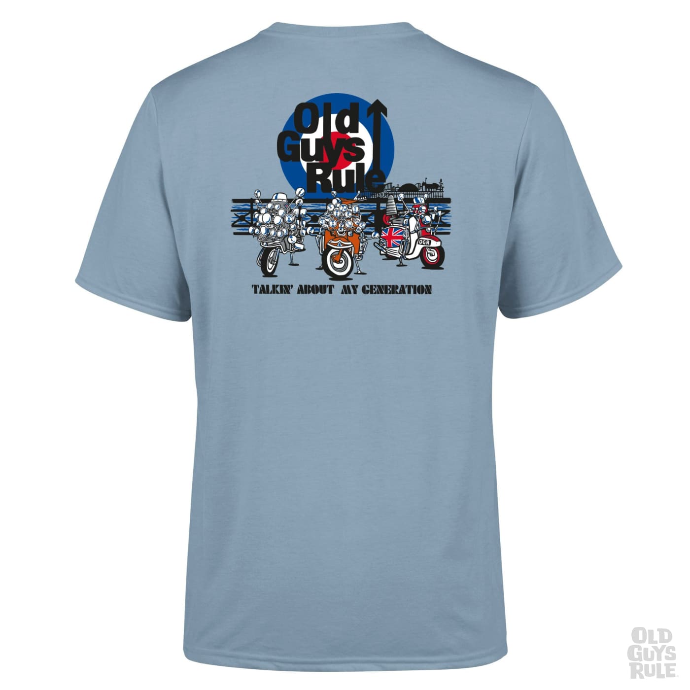 Old Guys Rule 'Talkin About My Generation II' T-Shirt - Stone Blue