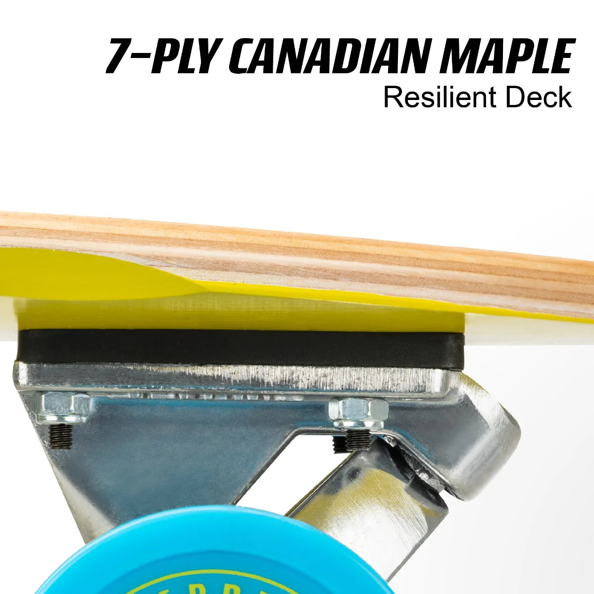 Osprey Pintail Longboard Skateboard - Stripe