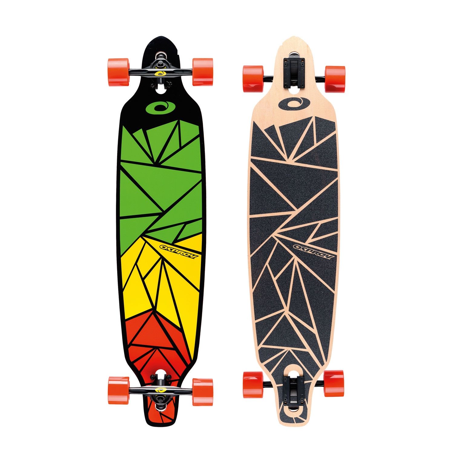 OSPREY 39" LONGBOARD SKATEBOARD TWIN TIP - SHAPES