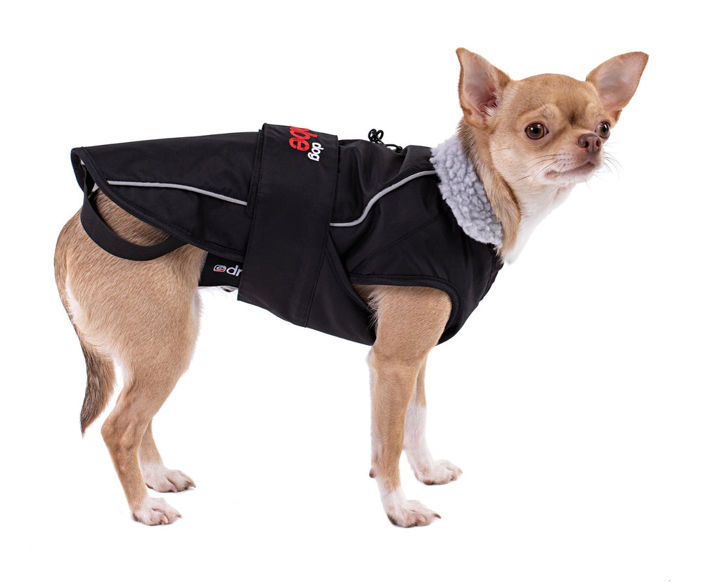 Dryrobe Dog WATERPROOF DOG COAT BLACK GREY dryrobe-dog-waterproof-dog-coat-black-grey