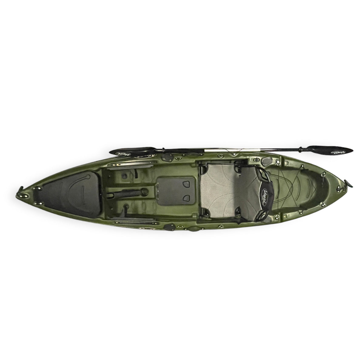 ATLANTIC SHARK - SINGLE SIT ON TOP / FISHING KAYAK - KHAKI GREEN ...