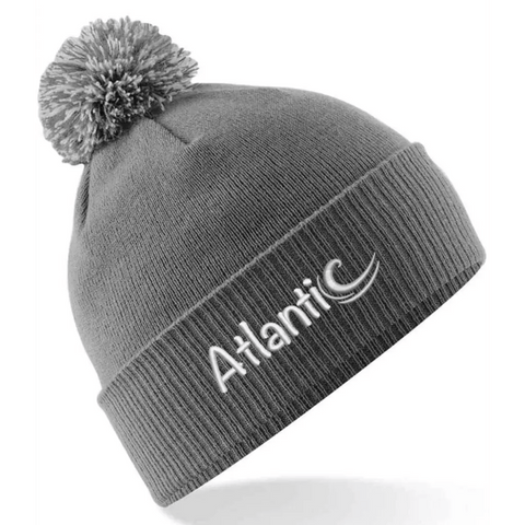 ATLANTIC 'STAR' POM POM BEANIE - CHARCOAL - Atlantic Kayaks & Leisure