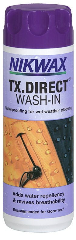 Imperméabilisant pour vêtements GORE-TEX Wash-in Tx Direct 300ml Nikwax -  Montania Sport