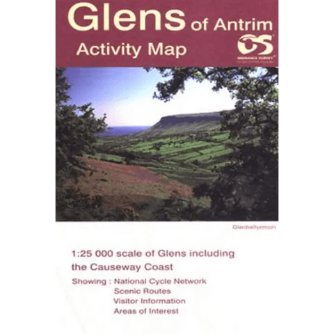 OS NORTHERN IRELAND ACTIVITY MAP - GLENS OF ANTRIM - Atlantic Kayaks & Leisure