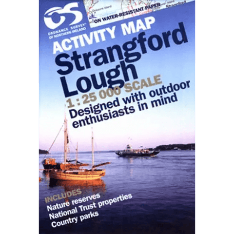 OS NORTHERN IRELAND ACTIVITY MAP - STRANGFORD - Atlantic Kayaks & Leisure